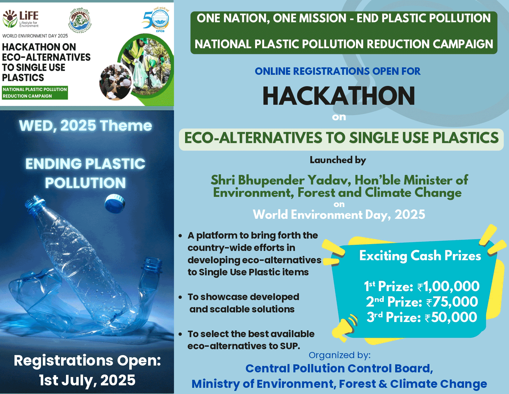 Hackathon on Eco-Alternatives to Single Use Plastics